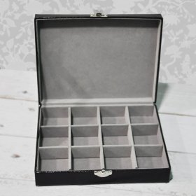 Cufflink Storage - Box Holds 12 Cufflinks