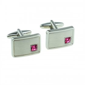 Cufflinks - Birthstone - 10 October - Rose Pink