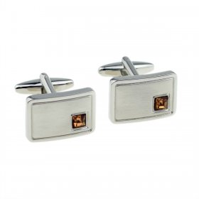 Cufflinks - Birthstone - 11 November - Deep Topaz