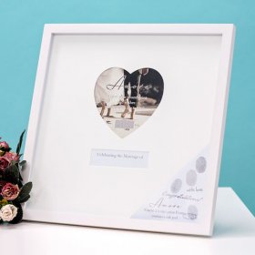 Amore MDF Guest Thumbprint Frame with Ink Pad 35 x 35cm 