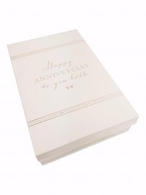 Amore Champagne Flutes Set of 2 - Happy Anniversary 