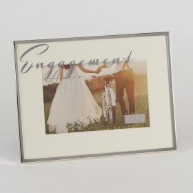 Amore Silver Plated Frame Mirror Script 6
