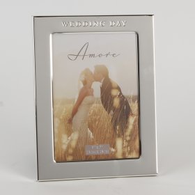 Amore Silver Plated Frame Debossed Words 5