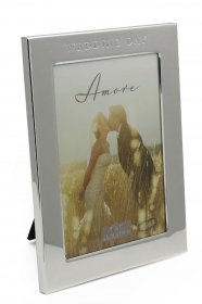 Amore Silver Plated Frame Debossed Words 5