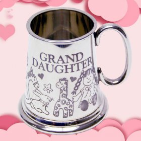 Baby Mug - Pewter Granddaughter - GIFT BOXED