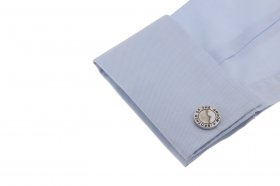 Cufflinks - Black Fill Wedding Cufflinks - Brother of the Groom