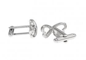 Cufflinks - Infinity Knot Hearts