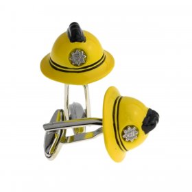 Cufflinks - Firemans Helmet