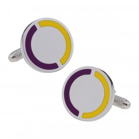 Cufflinks - Club & County - Purple & Yellow