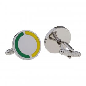 Cufflinks - Club & County - Green & Yellow