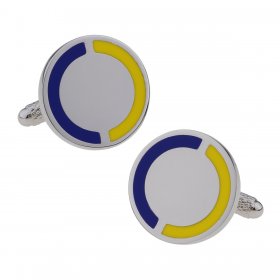 Cufflinks - Club & County - Blue & Yellow