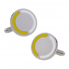 Cufflinks - Club & County - Yellow & White