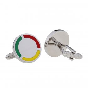 Cufflinks - Club & County - Green, Red & Yellow