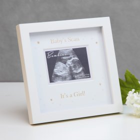 Bambino MDF Photo Frame - It's a Girl Baby Scan 