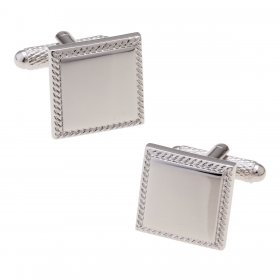 Cufflinks - Edge Design Silver Square