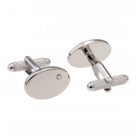 Cufflinks - Crystal Oval