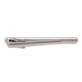  Tie Bar - Round with Clear Crystal Detail