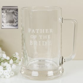 Amore Glass Tankard - Father of the Bride