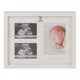 Bambino Ivory Baby Scan Photo Frame With Teddy Icon 