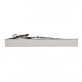  Tie Bar - Plain Silver 55mm