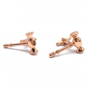 Cufflinks - Auctioneer's Gavel Copper