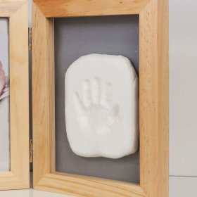 Bambino Natural Folding Photo Frame & Clay Print Kit