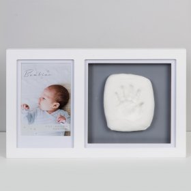 Bambino White Photo Frame & Clay Print Kit