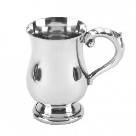 Baby Mug - Georgian Pewter Baby Christening Cup