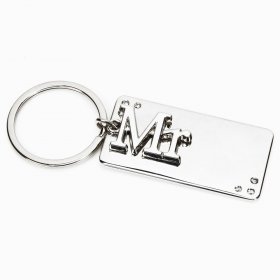 Set of 2 Engravable Keyrings - Mr & Mrs