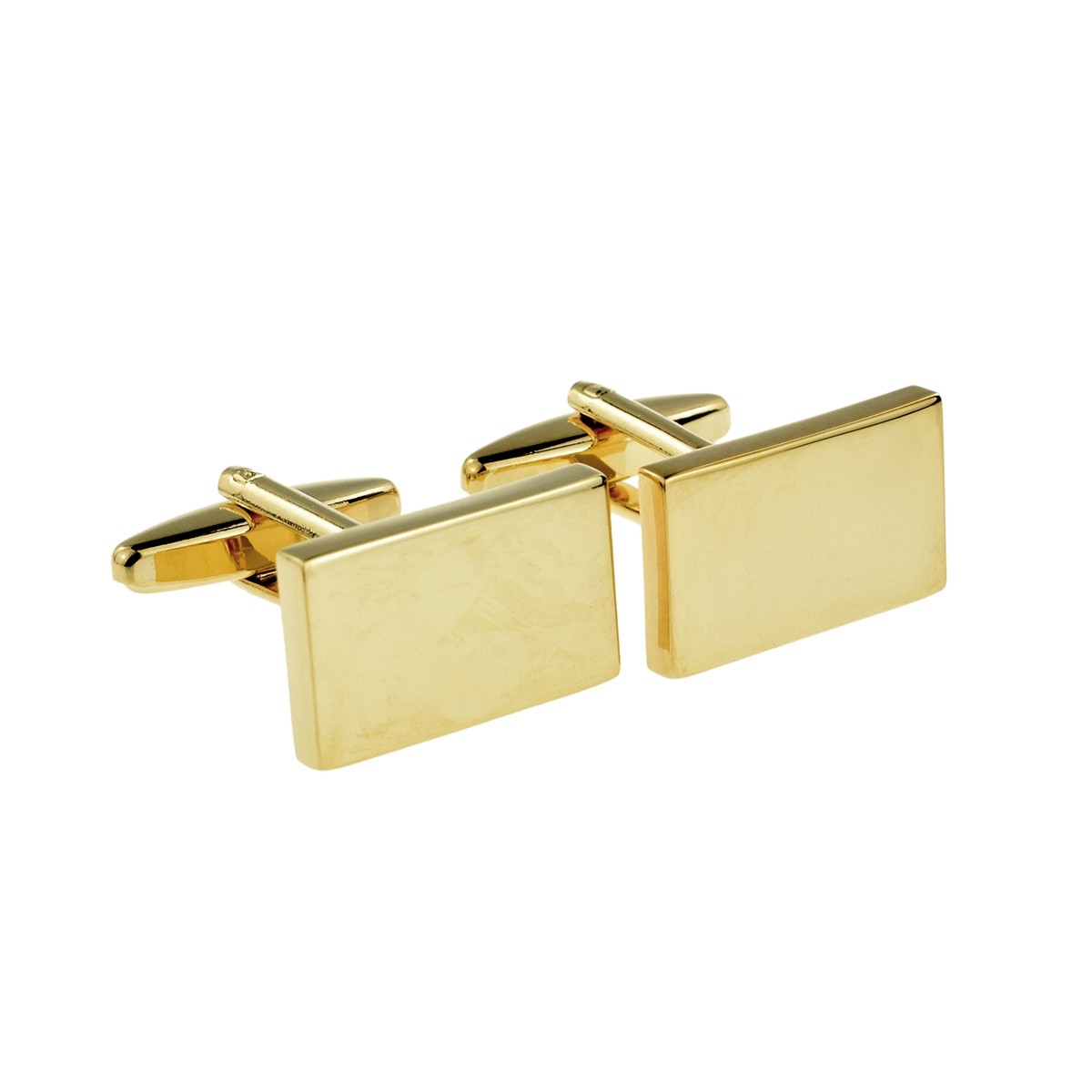 Cufflinks - Gold Rectangle Plain - Gift Shop Online Ireland | Online ...