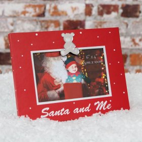 MDF Photo Frame - Santa & Me 6x4