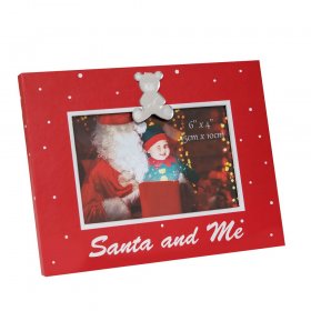 MDF Photo Frame - Santa & Me 6x4