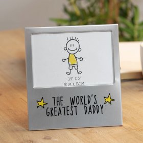 Aluminium Photo Frame - World's Greatest Daddy 5