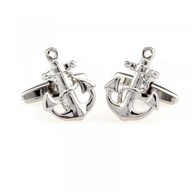 Cufflinks - Anchor and Chain