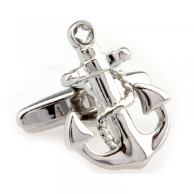 Cufflinks - Anchor and Chain