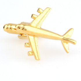 Cufflinks - Aeroplane Gold