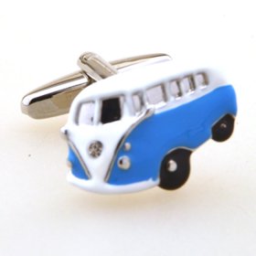 Cufflinks - Camper Van Blue