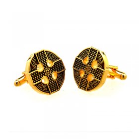 Cufflinks - Celtic Cross Gold