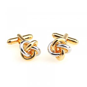 Cufflinks - Gold & Silver Knots