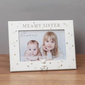 Bambino Resin Photo Frame - Me & My Sister 6x4