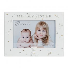 Bambino Resin Photo Frame - Me & My Sister 6x4