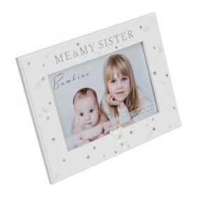 Bambino Resin Photo Frame - Me & My Sister 6x4