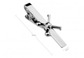  Tie Bar - Hurling Crossed Hurls, Black Tape & Sliotar 55mm