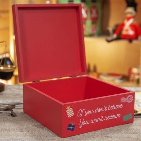  From Santa Claus - Wooden Christmas Gift Box
