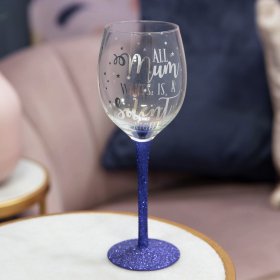  All Mum Wants Is A Silent Night Wine Glass