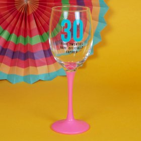 Oh Happy Day! Wine Glass - 30