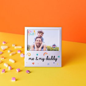 Cheerful Aluminium Photo Frame - Me & My Daddy