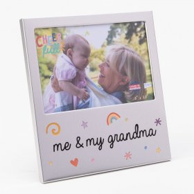 Cheerful Aluminium Photo Frame - Me & My Grandma