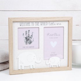 Petit Cheri Hand Print & Photo Frame - Pink