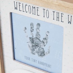 Petit Cheri Hand Print & Photo Frame - Blue